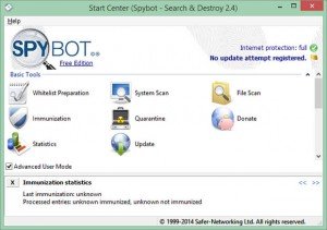 spybot search and destroy free download 2014